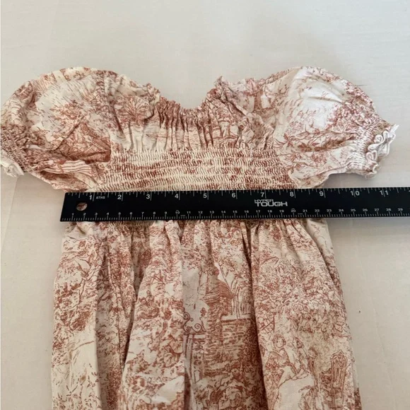 Nothing Fits But Hana Onesie Smocked Linen/Cotton 12-24 Month Puff  in Lyon - Picture 9 of 9